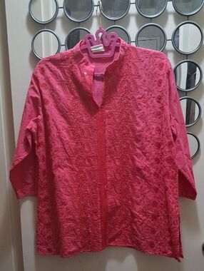 Women’s Pink Embellished Tunic Top